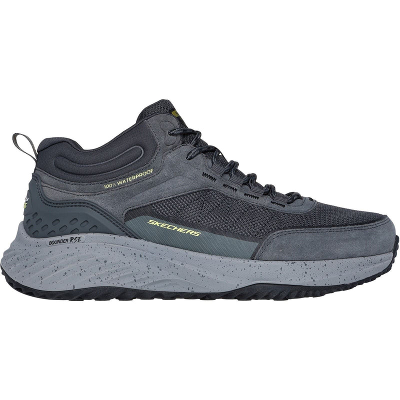 Skechers Bounder Rse Bottes De Randonnée En Cuir Pour Hommes, Charbon/Lime