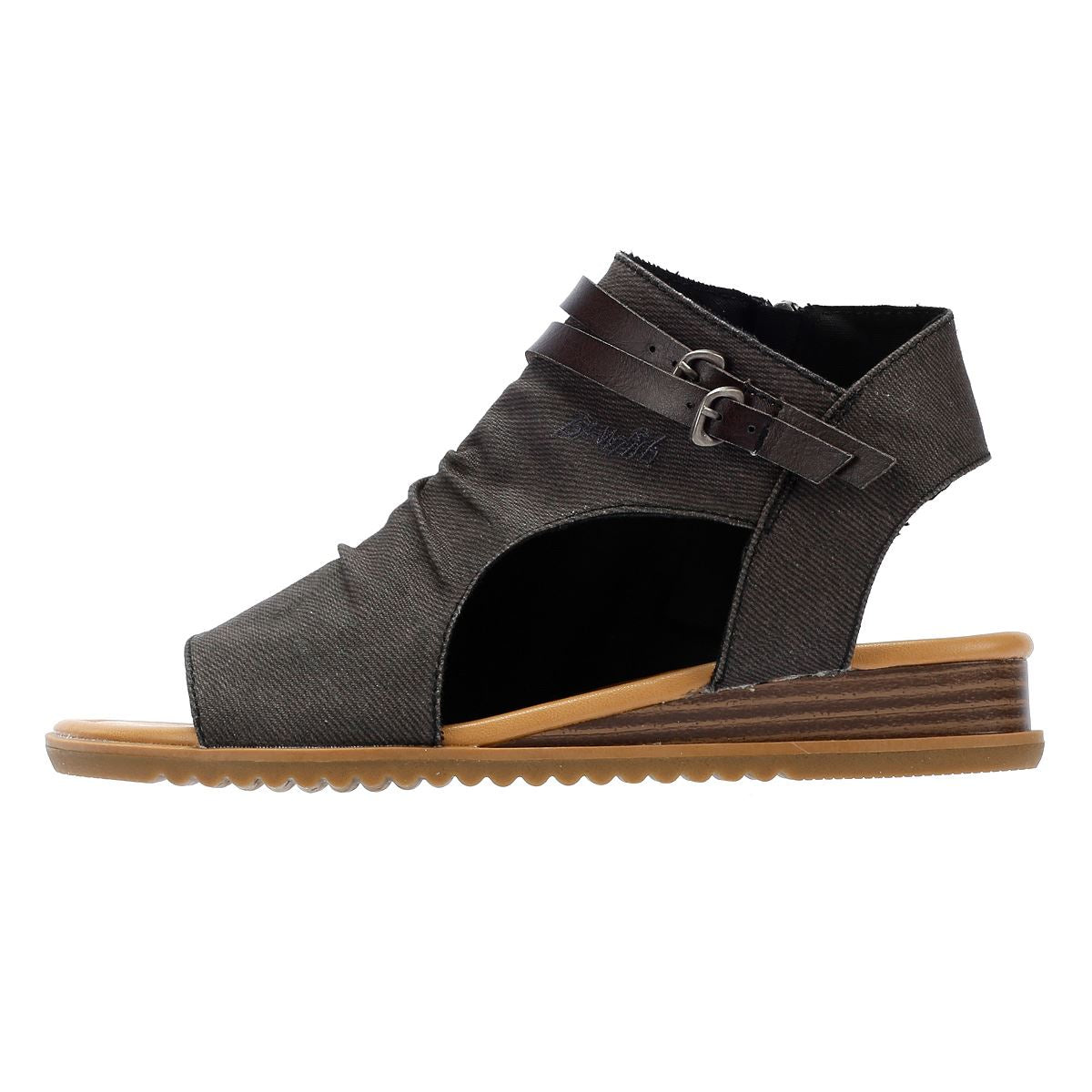 Blowfish Malibu Butterfly Denim Sandales En Denim Noir Pour Femmes