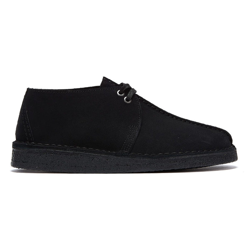 Clarks Chaussures Noires Pour Hommes En Daim Desert Trek De Clarks