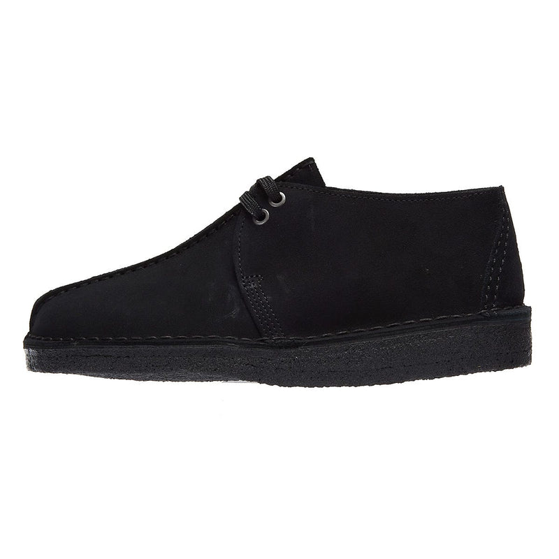 Clarks Chaussures Noires Pour Hommes En Daim Desert Trek De Clarks