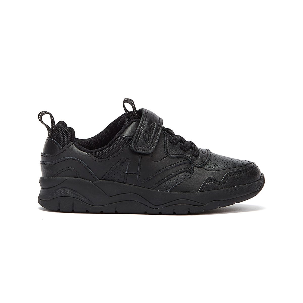 Clarks Cloweder Sprint Junior Black Trainers