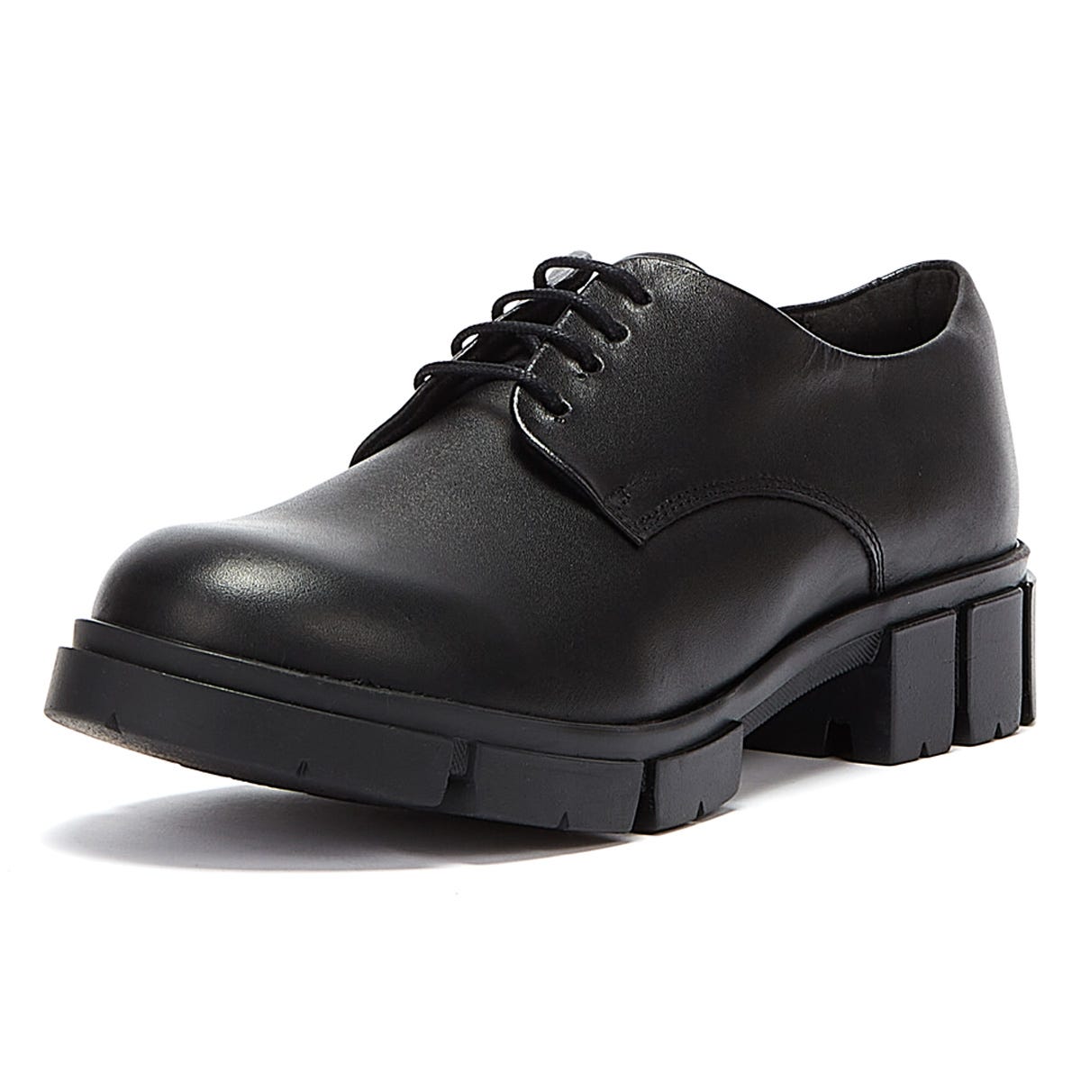 Clarks Teala Lace Leather Womens Black Shoes