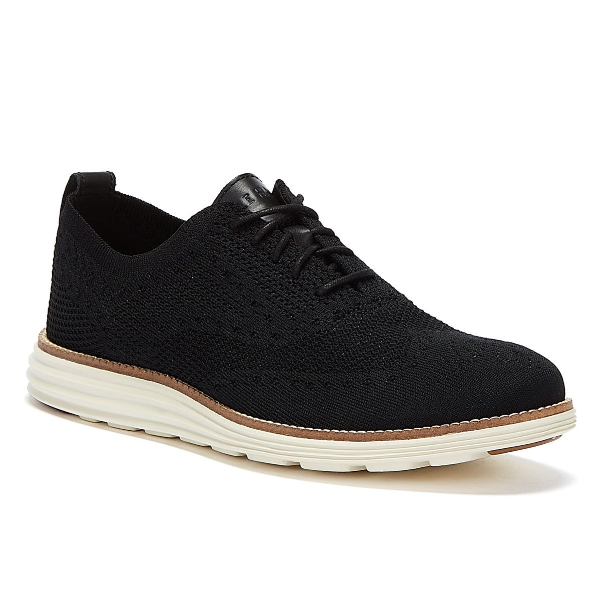 Cole Haan ØriginalGrand Stitchlite Wingtip Oxford Mens Black / Ivory Oxford Shoes