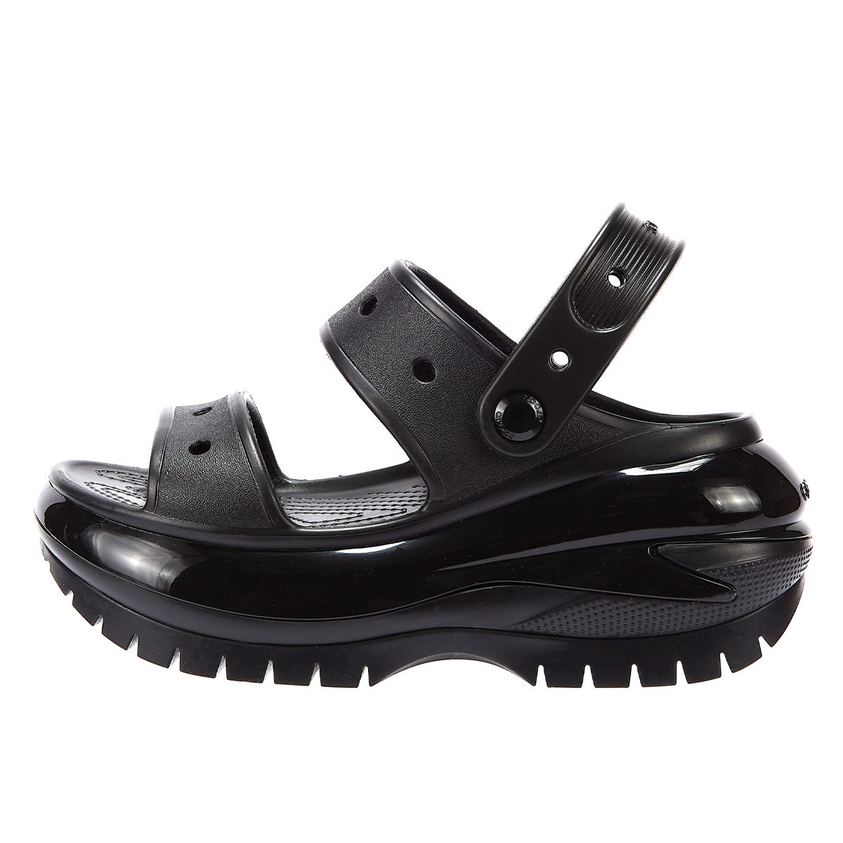 Sandales Crocs Classic Mega Crush Noir Femme