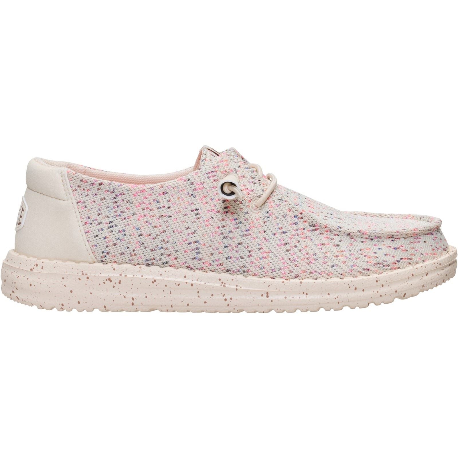 HEYDUDE Wendy Stretch Mocassins En Polyester Pour Femmes Taupe/Multi