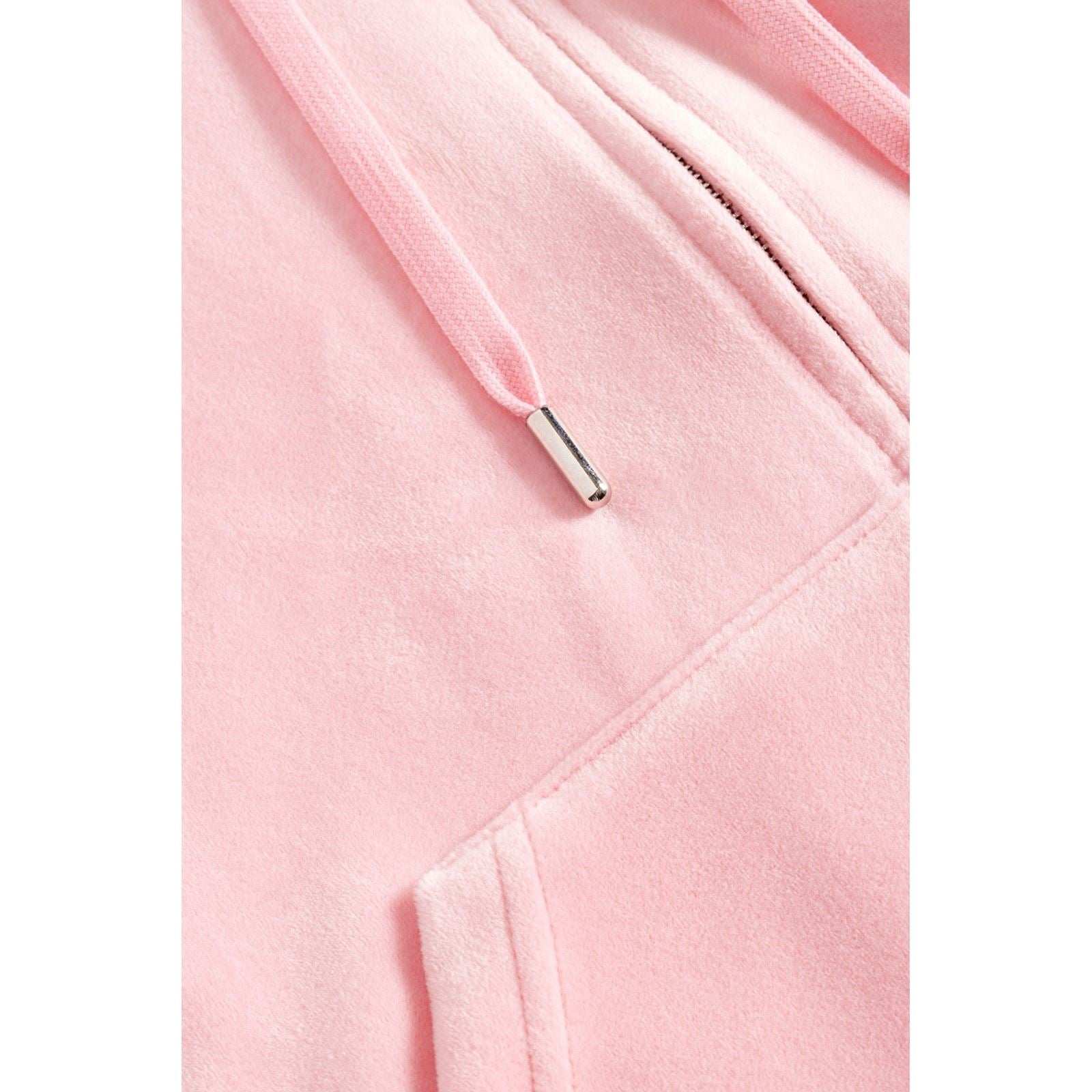 Juicy Couture Robertson Classic Jacket Sweat À Capuche Rose En Polyester Pour Femme