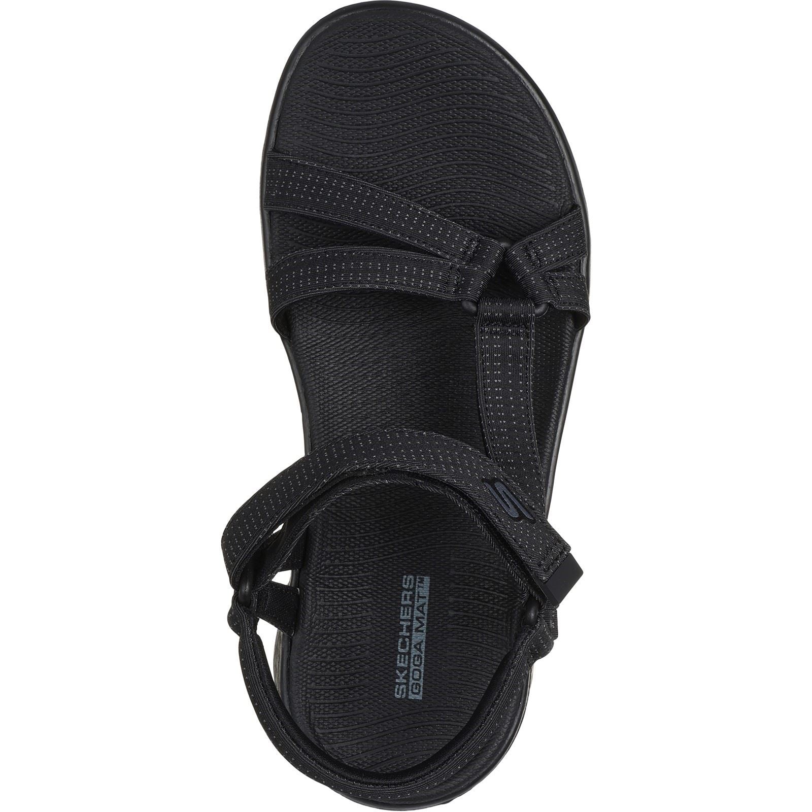 Skechers GO WALK Flex Sublime Sandales Noires Pour Femmes En Polyester