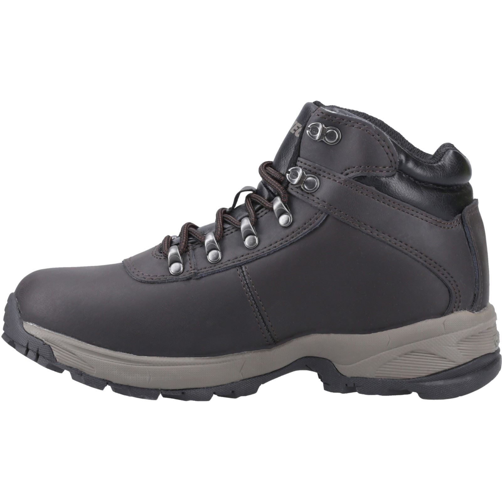 Hi-Tec Eurotrek Lite Waterproof Bottes De Randonnée En Simili Cuir Pour Femme De Couleur Chocolat Foncé