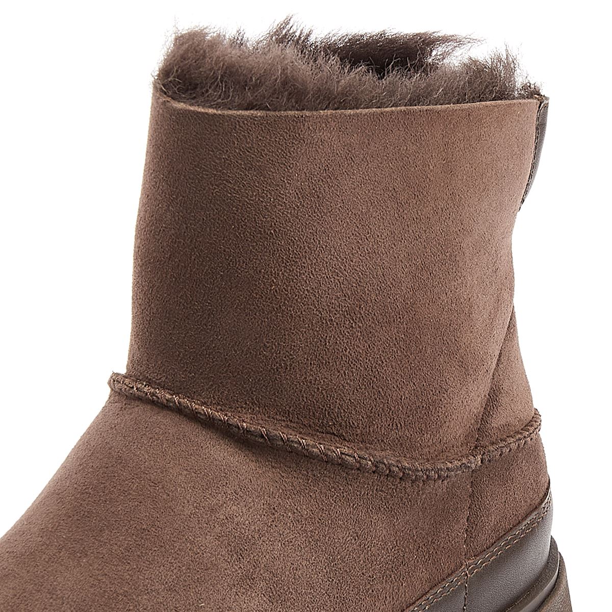 FitFlop Bottes En Peau De Mouton Pour Femmes De Couleur Chocolat