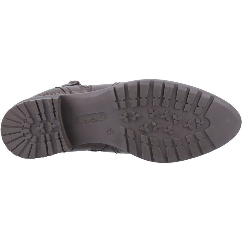 Hush Puppies Scarlett Bottes En Cuir Marron Pour Femmes