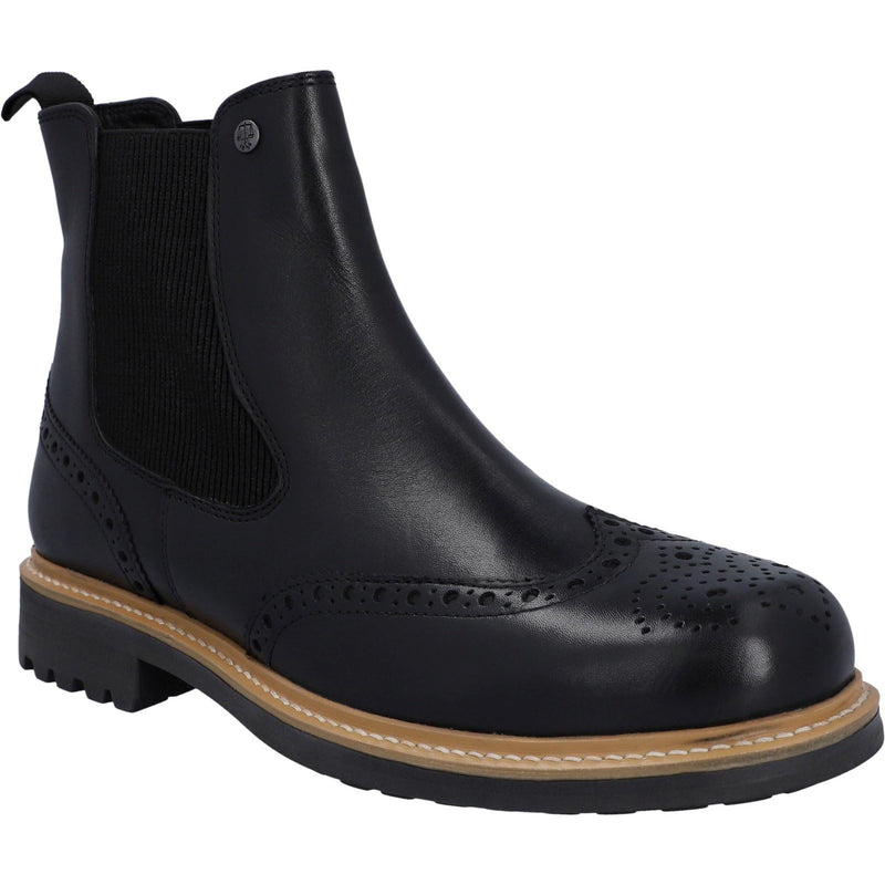Hunter Cawdor Bottes Noires En Cuir Pour Hommes