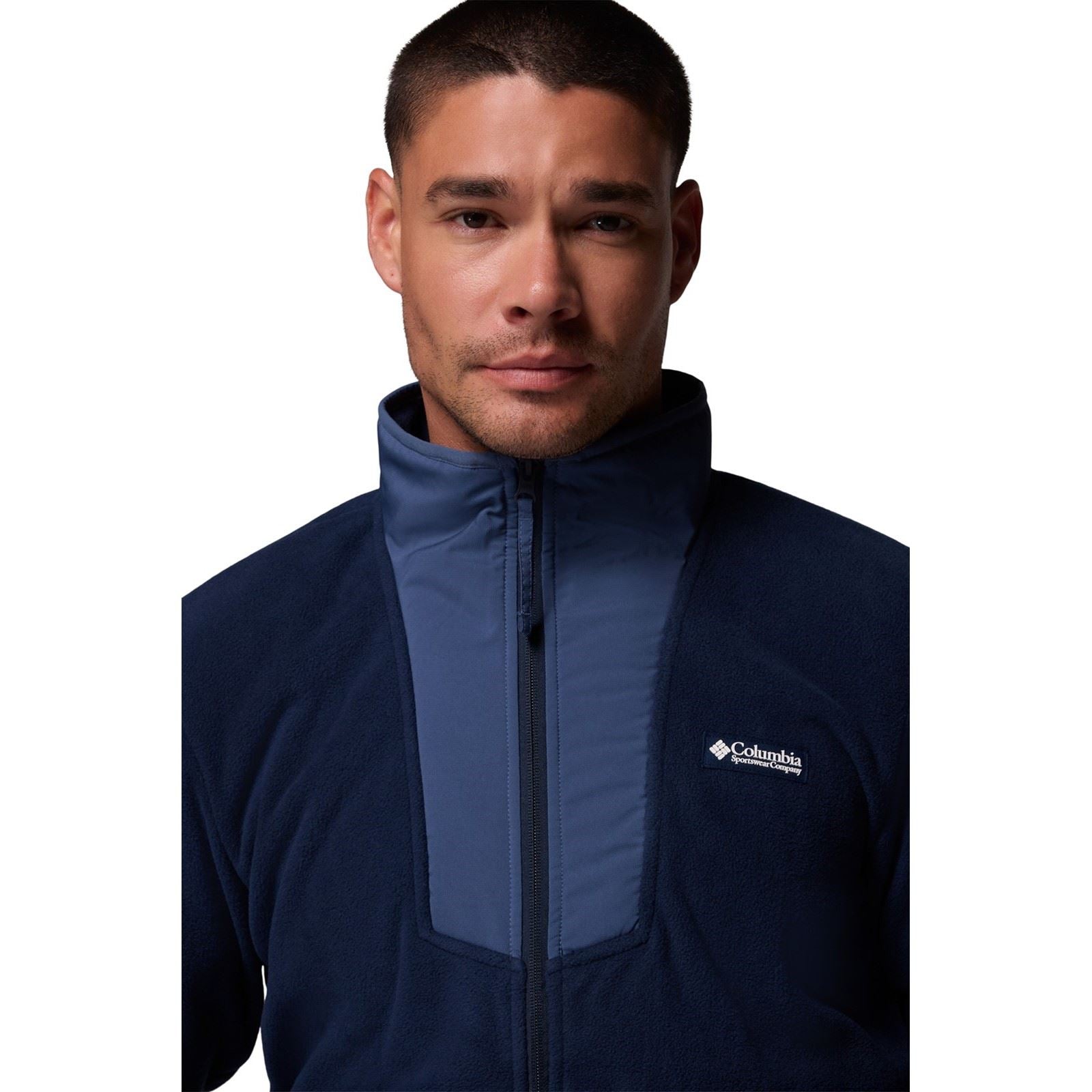 Columbia Sequoia Grove Full Zip Veste En Polaire Bleue Pour Homme