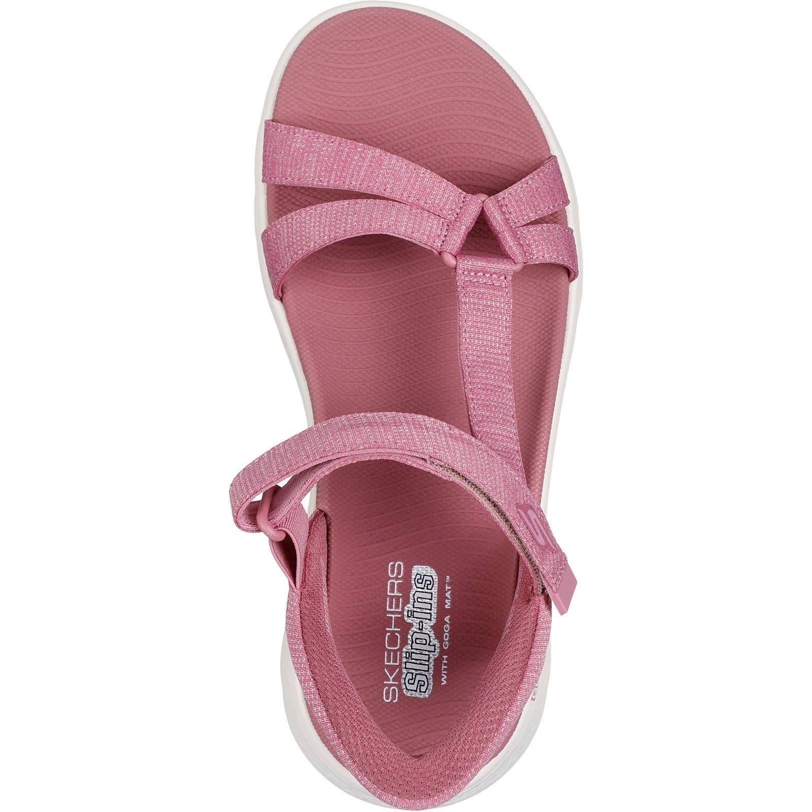 Skechers GO WALK Flex Illuminate Sandales Mauves Pour Femmes En Textile