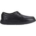Hush Puppies Ronan Mocc Chaussures De Mocassins Noirs Pour Garçons En Cuir