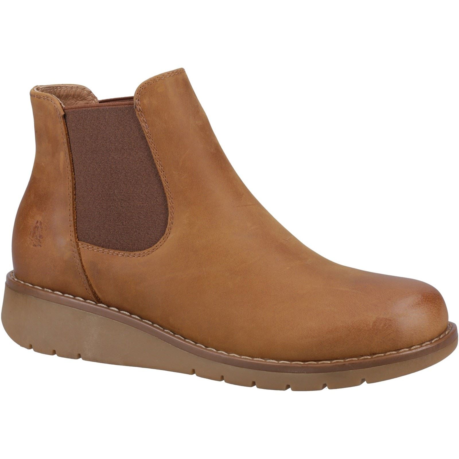 Hush Puppies Leonie Bottes En Cuir Pour Femmes Couleur Tan
