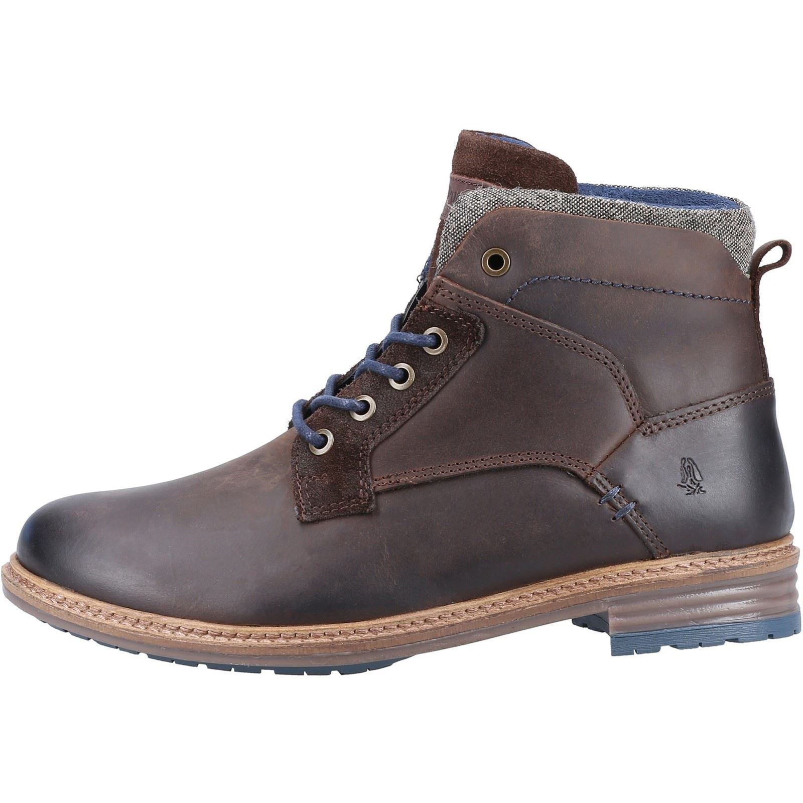 Hush Puppies Joel Bottes En Cuir Marron Pour Hommes