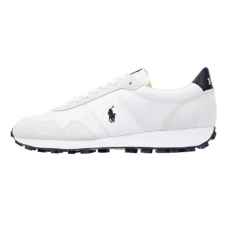 Ralph Lauren Trail 125 Baskets Blanches En Cuir Pour Hommes