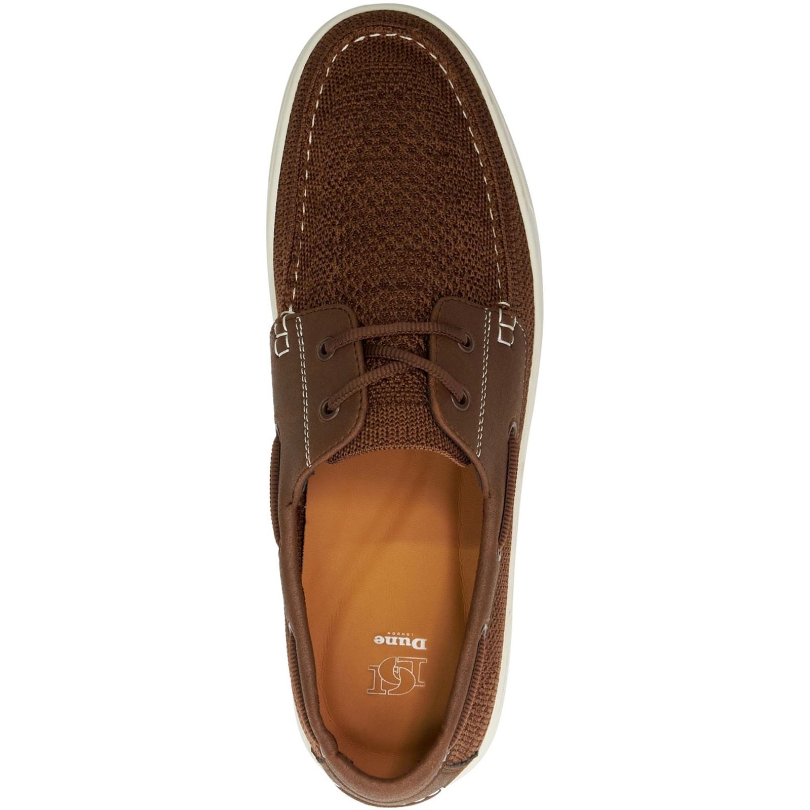 Dune Blaizerss Chaussures Bateau Pour Hommes En Tissu Beige