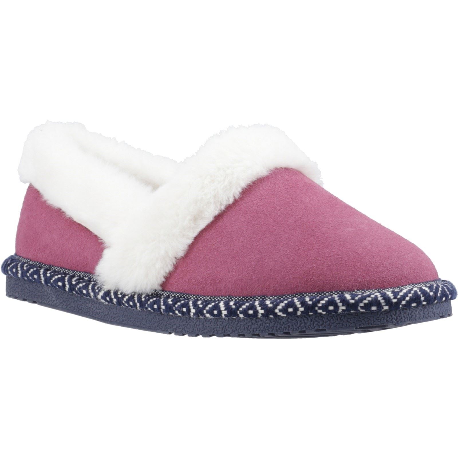 Hush Puppies Ariel Chaussons Roses Pour Femmes En Suède