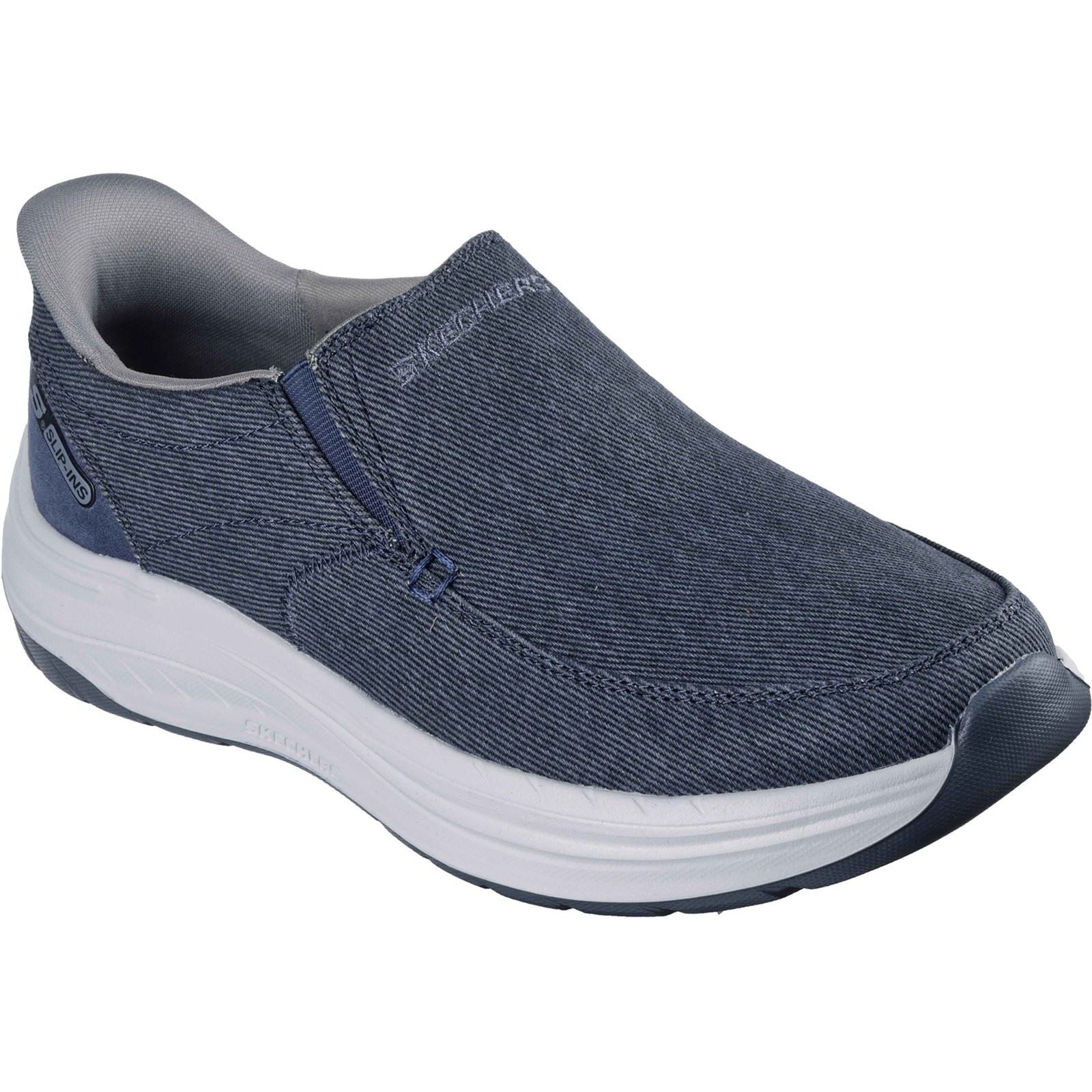 Skechers Decklan - Gulliver Baskets En Textile Pour Hommes Bleu Marine