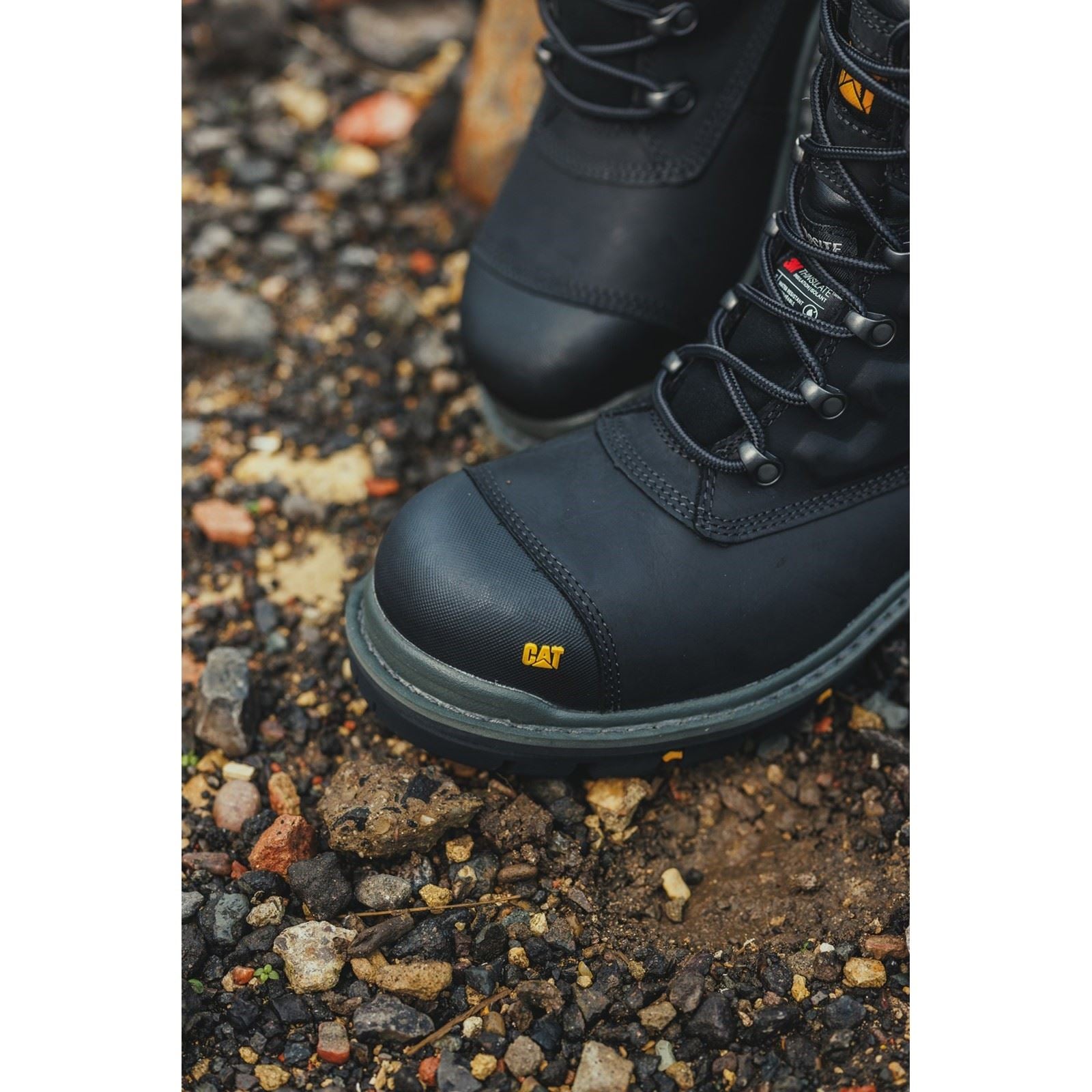 Caterpillar  Bottes De Sécurité En Cuir Premier Noires
