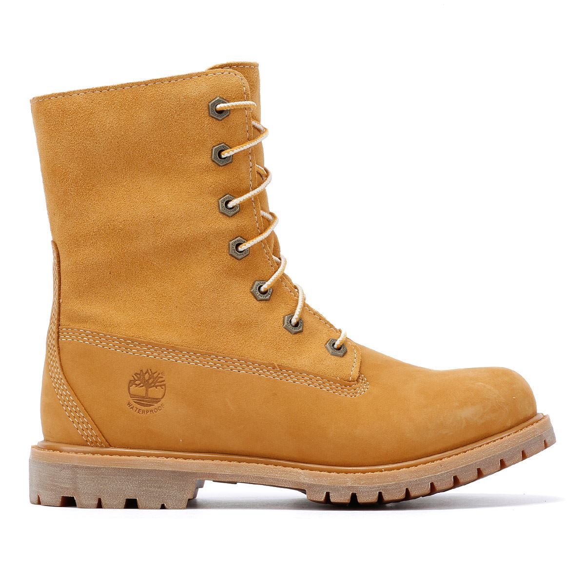 Timberland Warm Lined Waterproof Bottes Marron En Cuir Pour Femmes