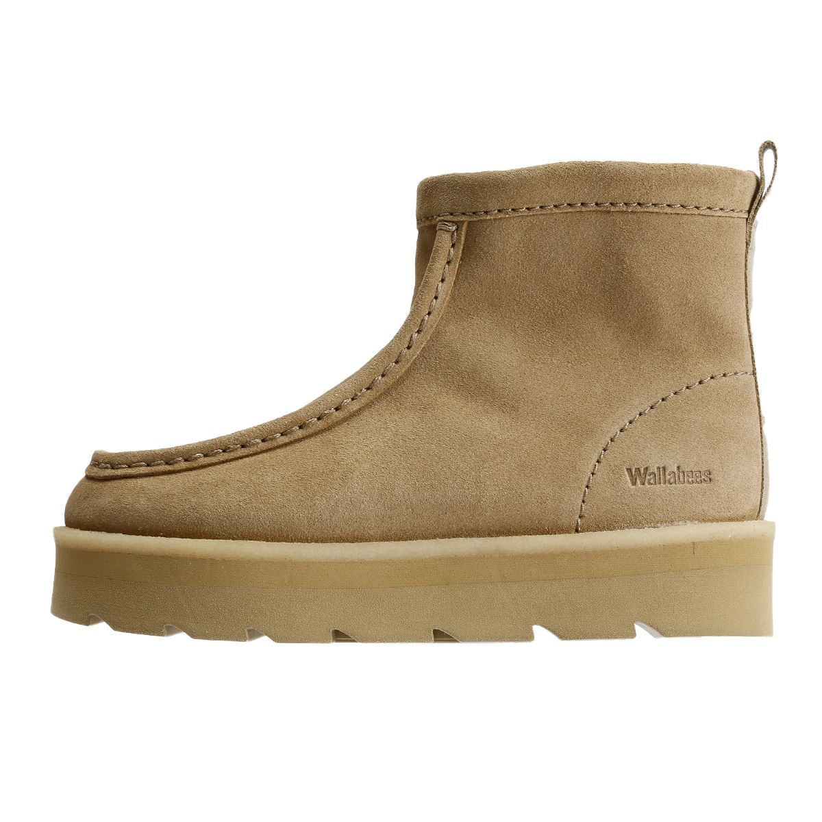 Clarks Originals Meare Rooey Bottes Beiges Pour Femmes En Suède