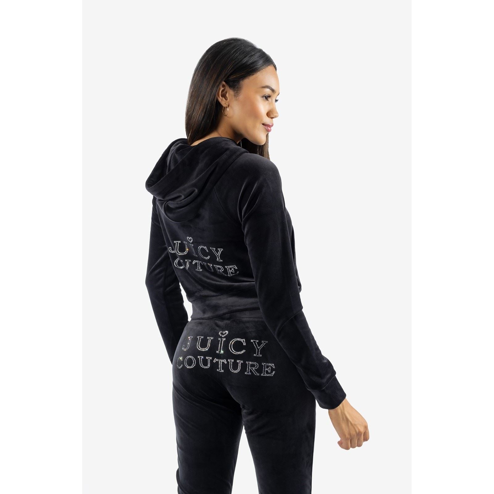 Juicy Couture Regal Madison Sweat À Capuche Noir En Polyester Pour Femme