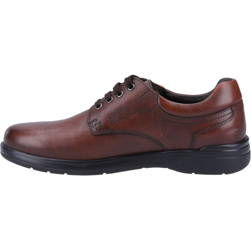 Hush Puppies Marco Chaussures En Cuir Marron À Lacets Pour Homme
