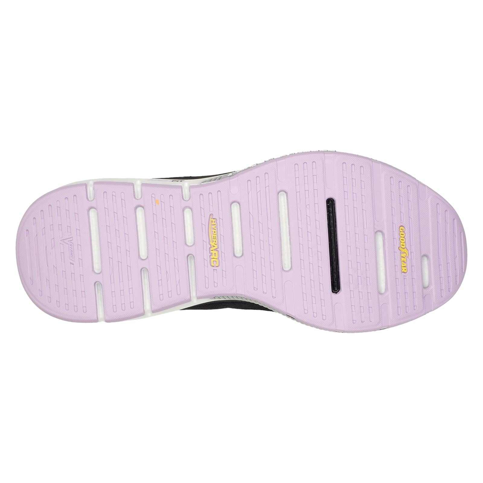 Skechers Go Walk Workout Walker Outpace Baskets En Synthétique Pour Femmes, Noir/Lavande