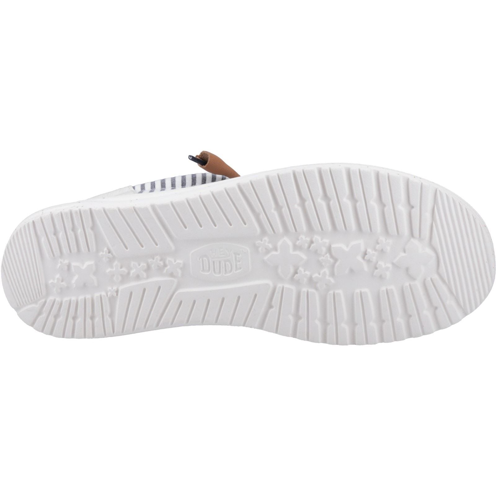 HEYDUDE Wally Funk Nu Prep Chaussures Mocassins En Coton Pour Homme En Bleu Princess/Bois Cendré