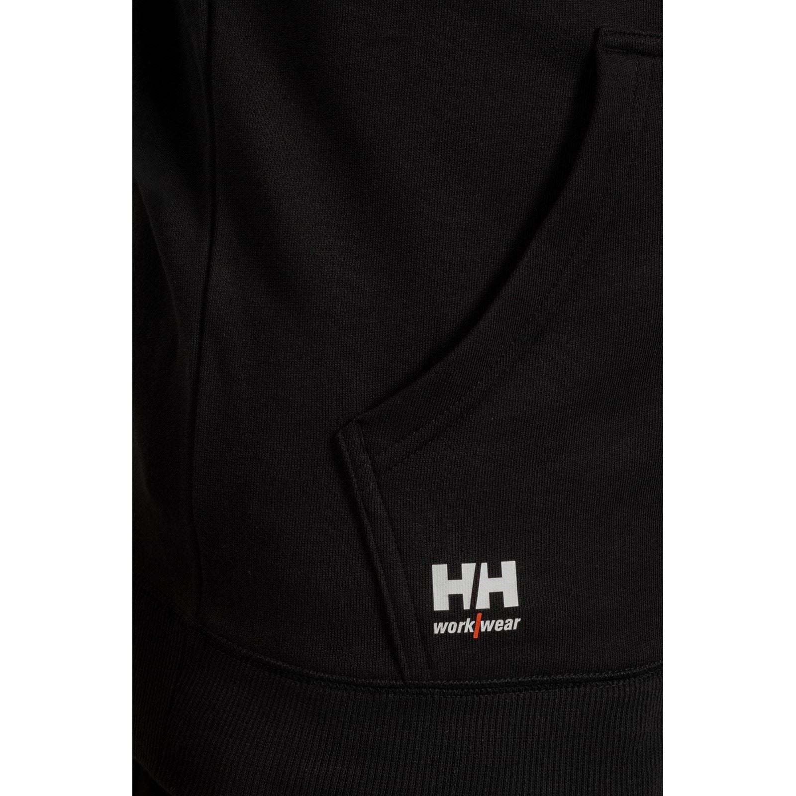 Helly Hansen Workwear Manchester Zip Sweatshirt À Capuche Noir En Coton Pour Homme