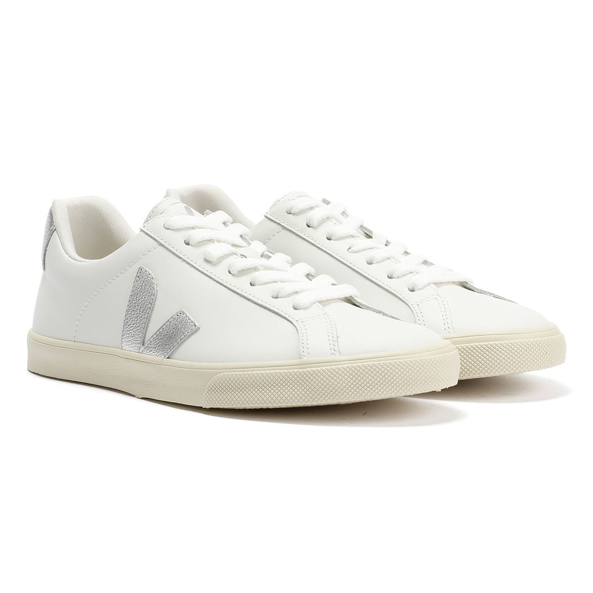 Veja Esplar Baskets Blanches En Cuir Pour Femmes