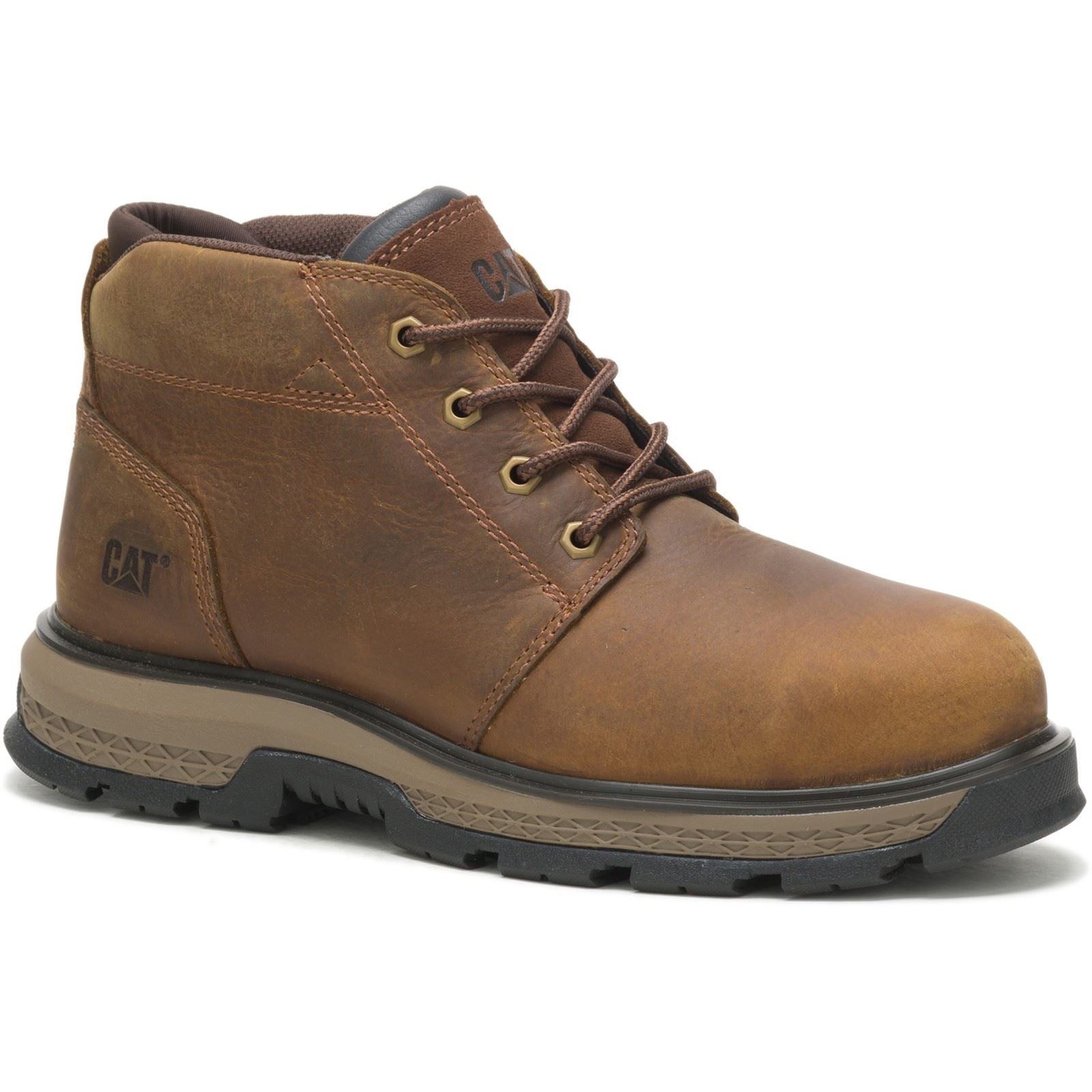 Caterpillar Bottes De Sécurité En Cuir Pyramidal De 4,5" Exposition