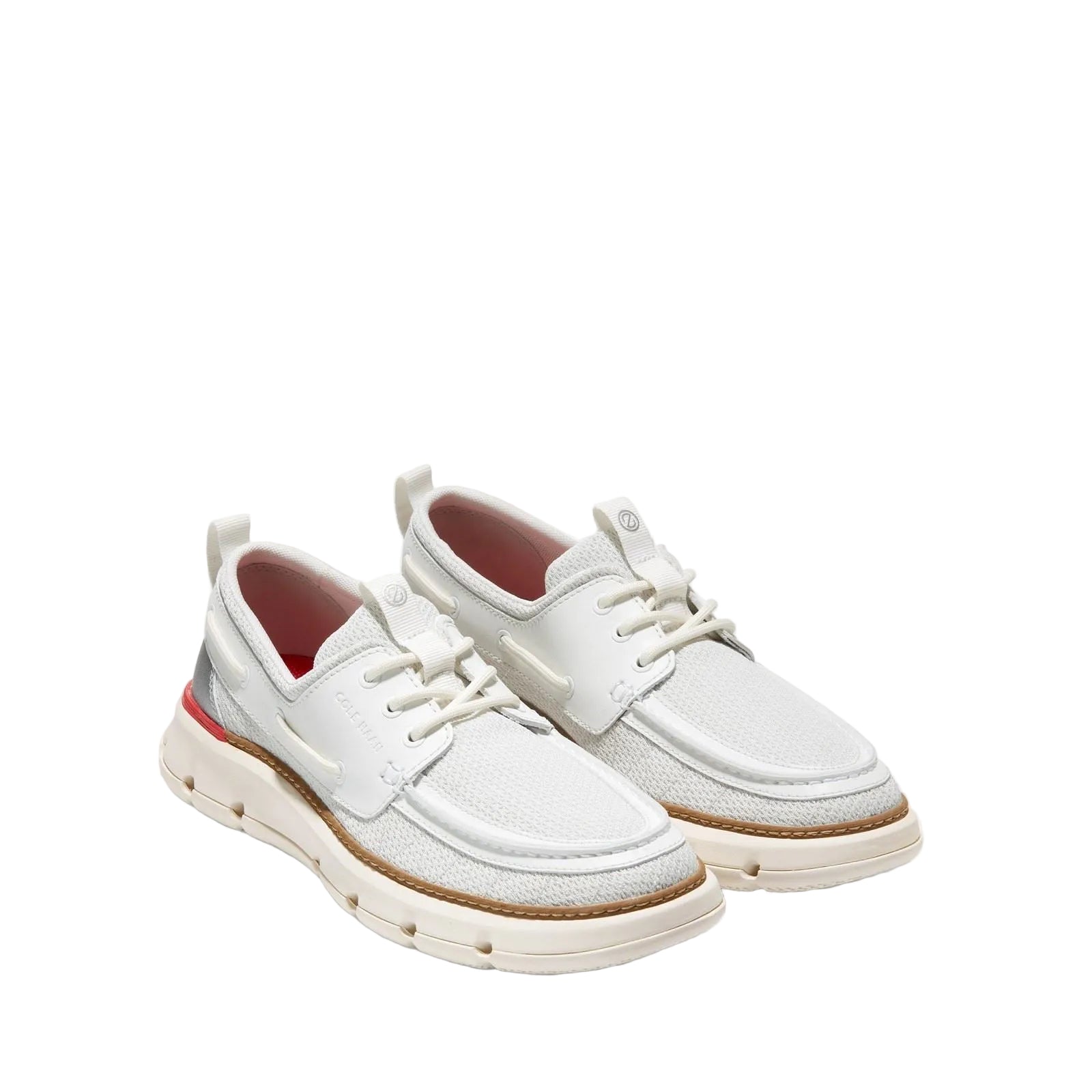 Cole Haan 4.ZeroGrand Regatta Chaussures Bateau Pour Hommes Blanc De Blanc
