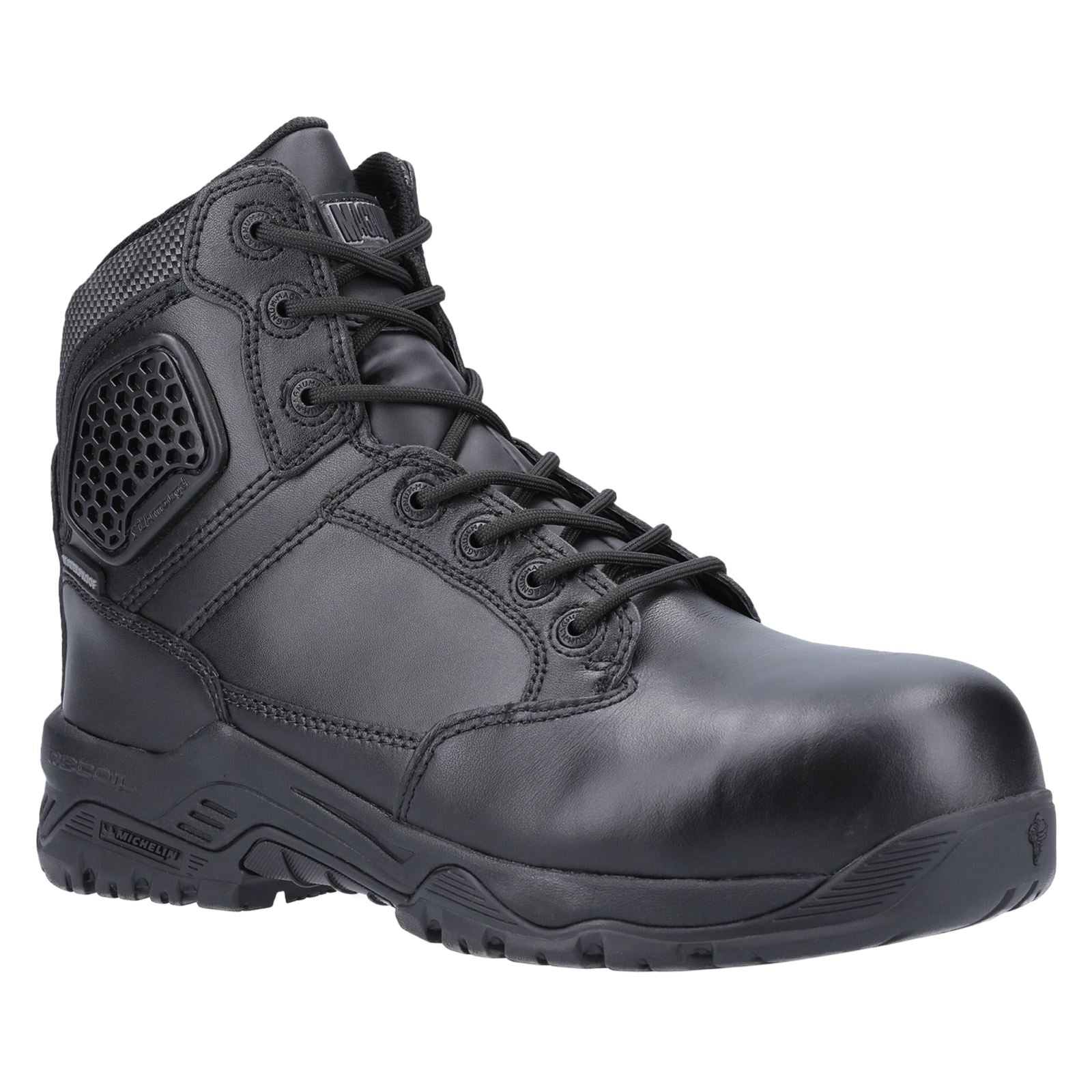 Magnum  Bottes De Sécurité Noires En Cuir Strike Force 6.0