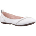 Hush Puppies Janessa Balllérines Blanches En Cuir Pour Femmes