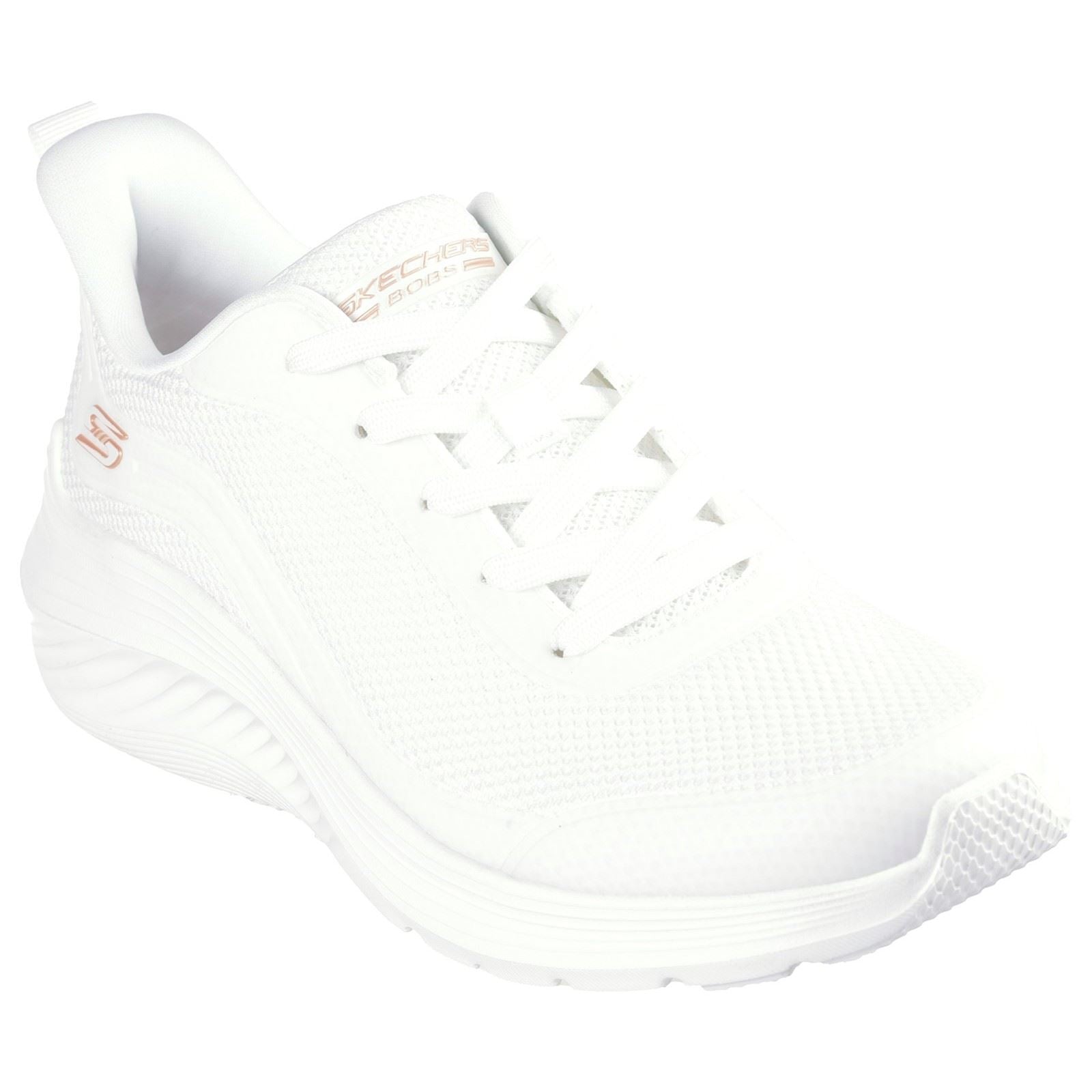 Skechers Bobs Squad Waves Still Wading Sneakers En Toile Blanche Pour Femme