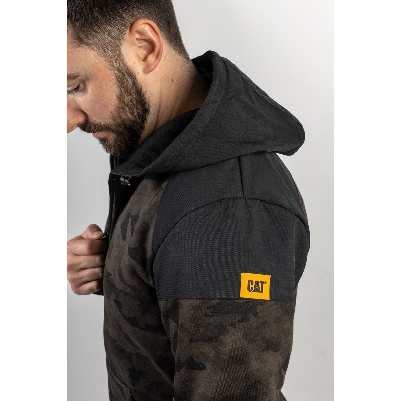 Caterpillar Trade Sweatshirt Noir Pour Homme En Polyester