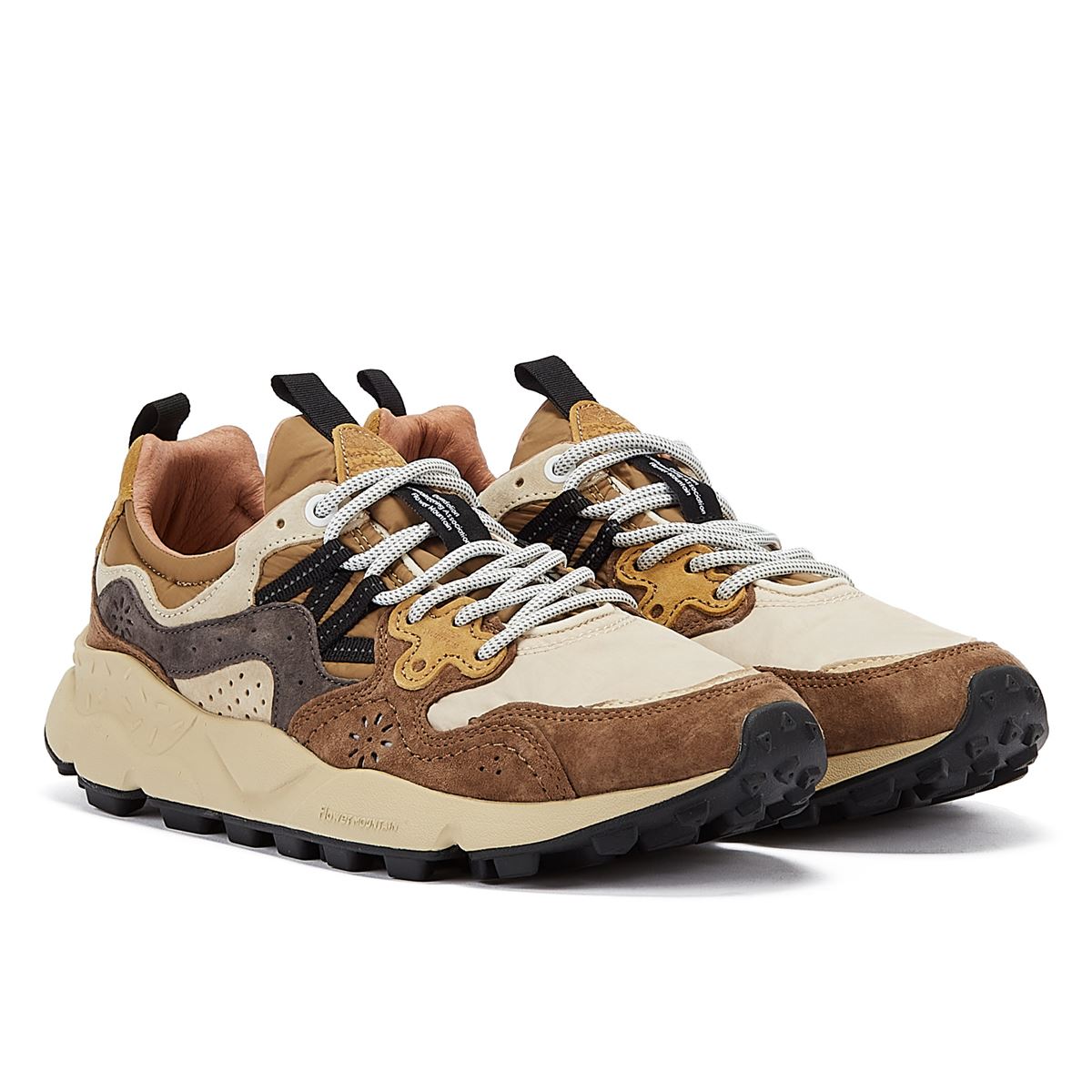 Flower Mountain Yamano 3 Baskets Homme En Daim/Nylon Marron