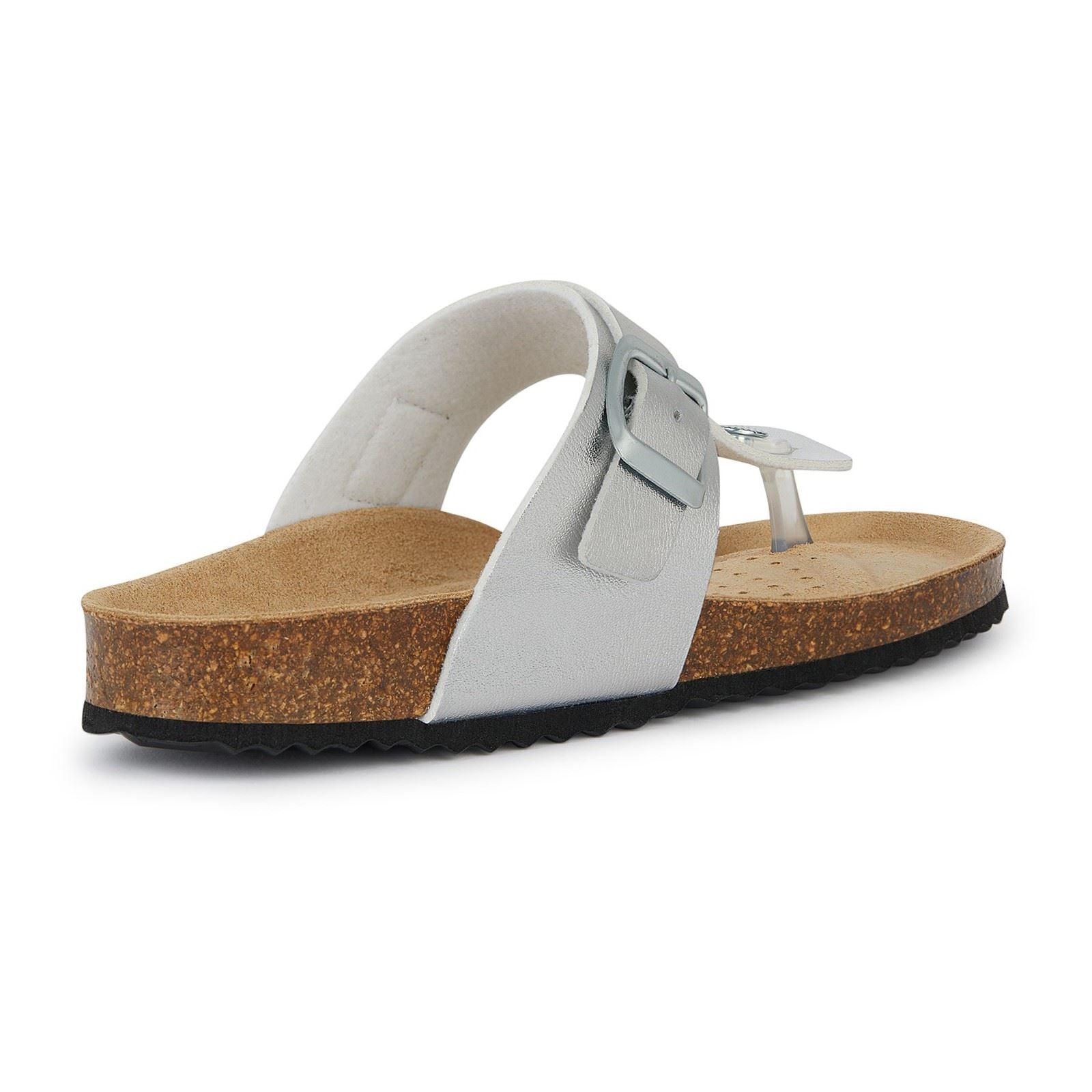 Geox D Brionia Metal Sandales En Argent Pour Femmes