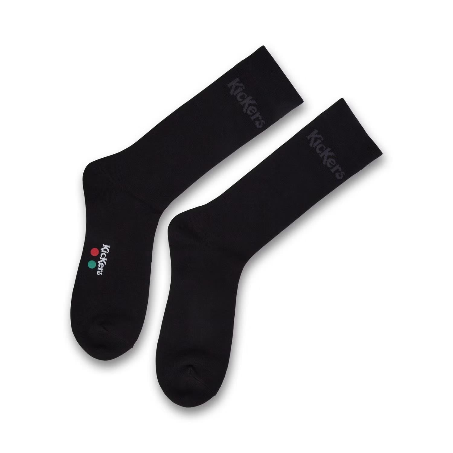 Kickers BTS Chaussettes Hautes En Veau Noir
