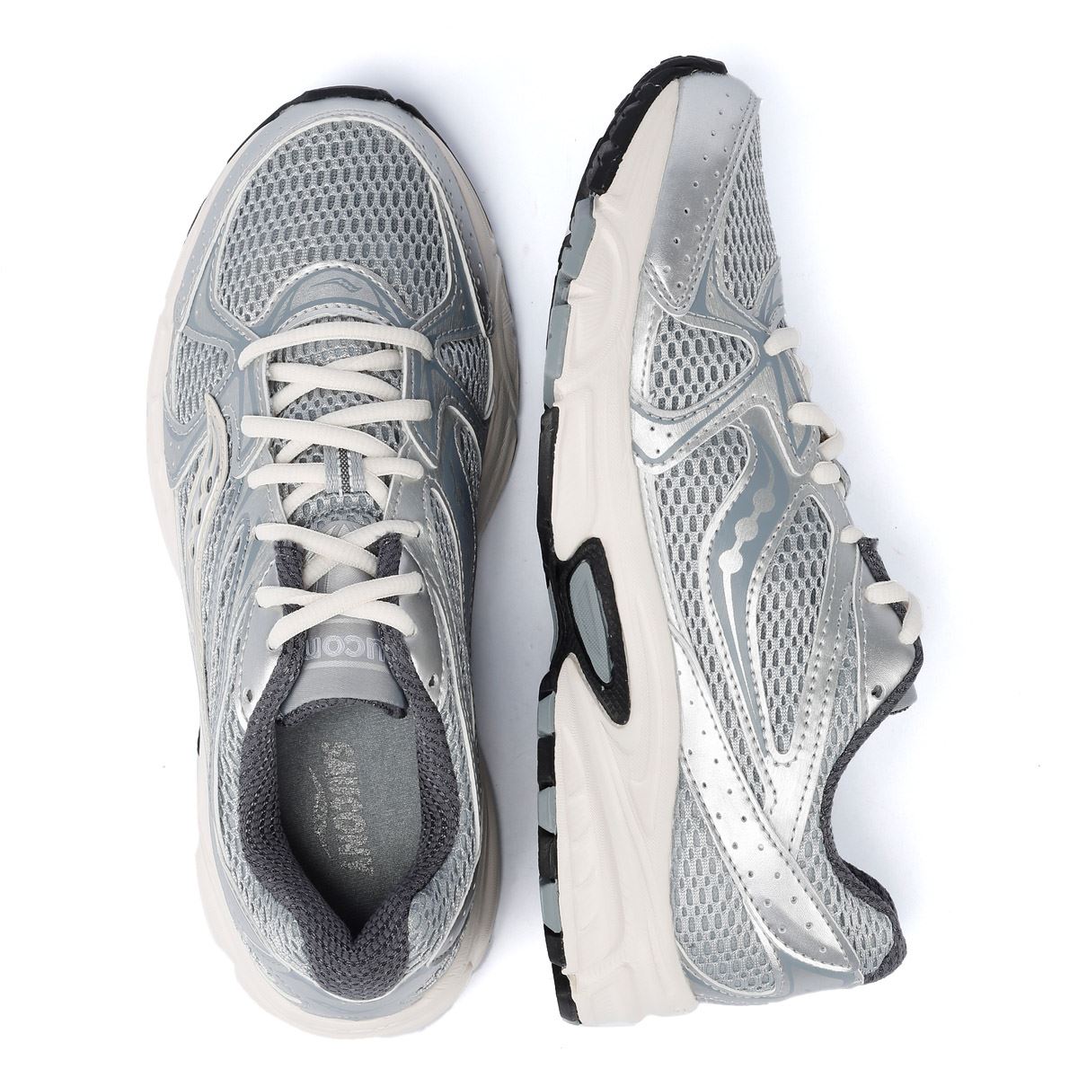 Saucony Ride Millenium Baskets Argentées / Crème