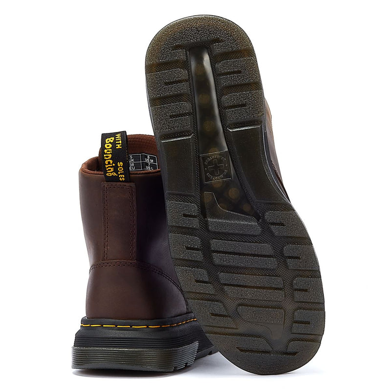 Dr. Martens Bottes Chukka Crewson Crazy Horse Marron Foncé