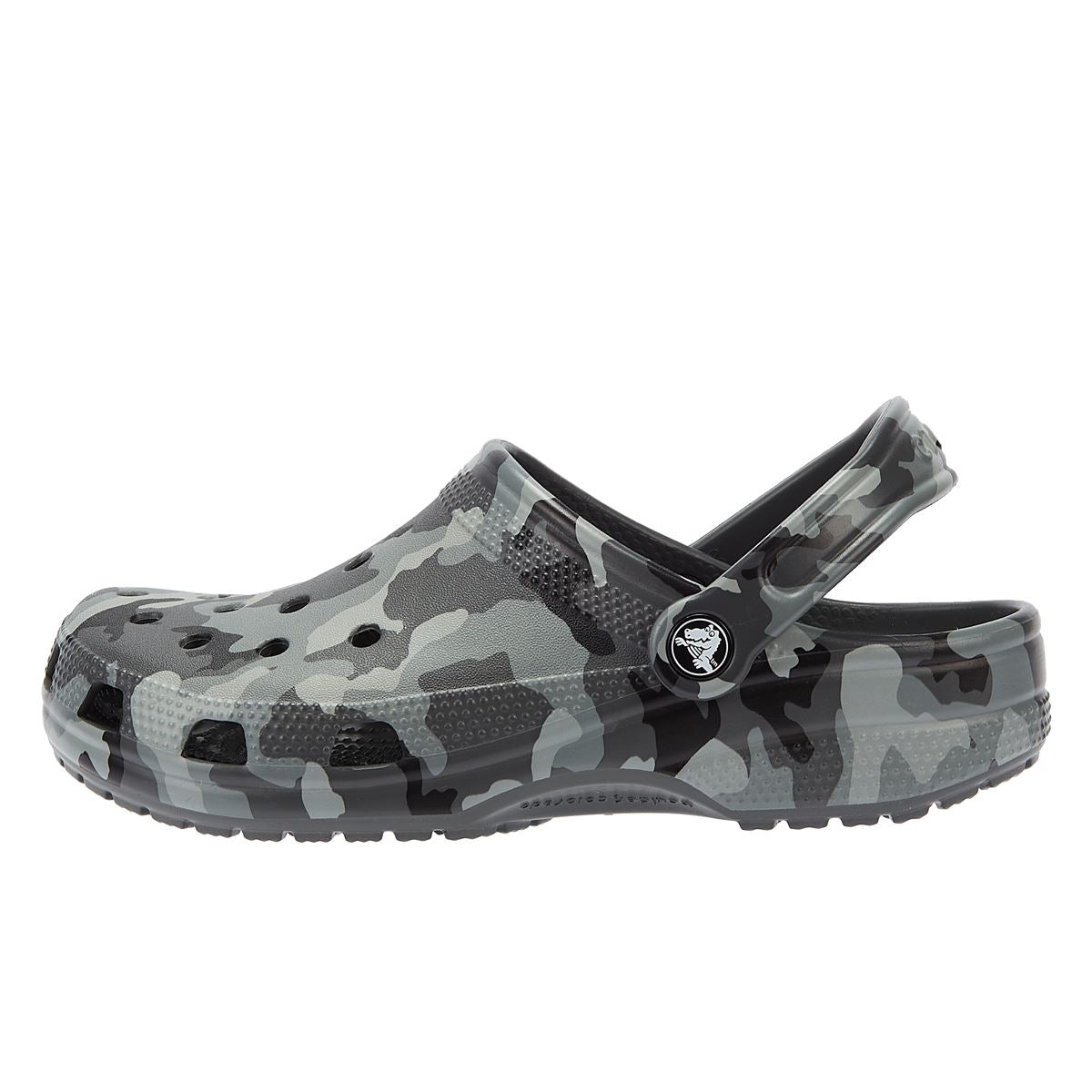 Sandale Crocs Classic imprimé camouflage gris
