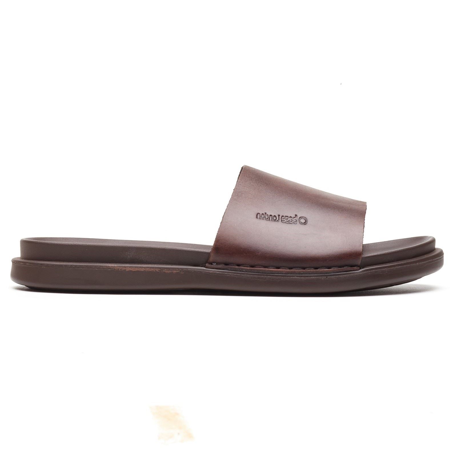 Base London Albany Sandales En Cuir Pour Hommes Marron