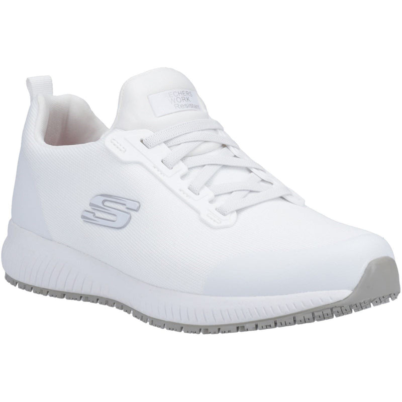 Skechers Workwear Squad SR Myton Baskets De Sécurité Blanches Pour Hommes En Textile