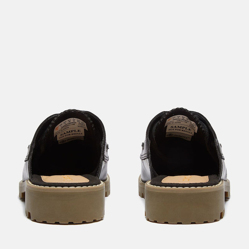 Timberland Noreen Mules Noires En Cuir Pour Femmes