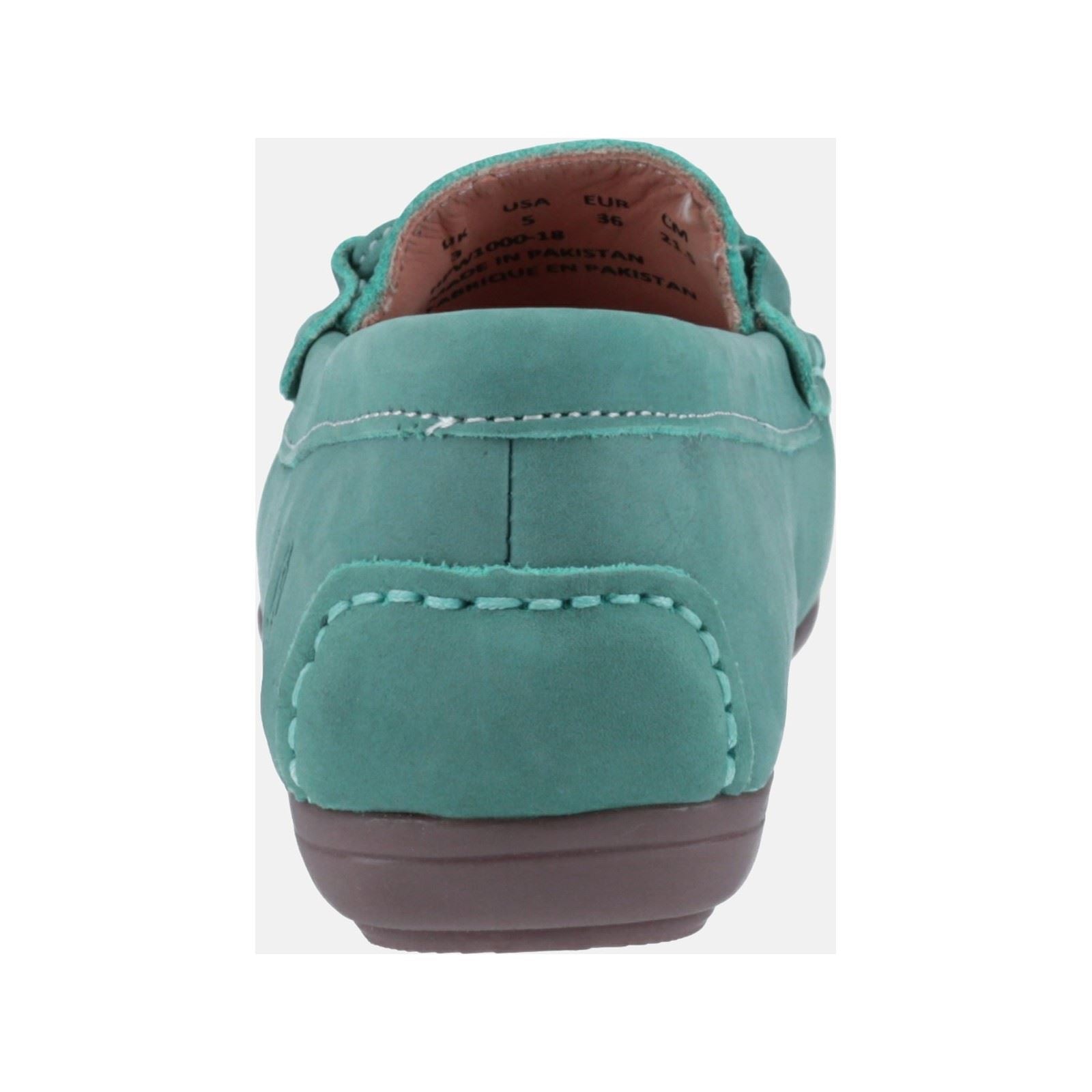 Hush Puppies Maggie Mocassins En Cuir Bleu Ciel Pour Femmes