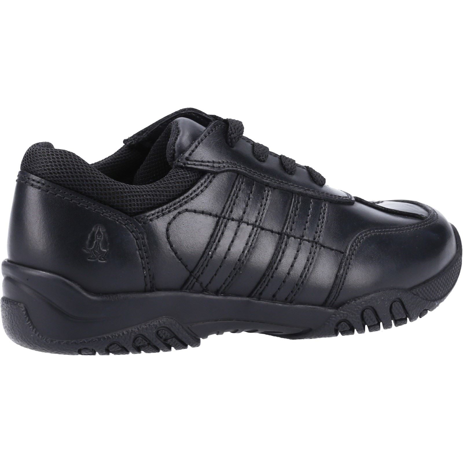 Hush Puppies Jezza 2 Chaussures Noires Pour Hommes En Cuir À Lacets